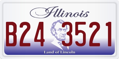 IL license plate B243521