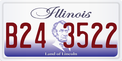 IL license plate B243522