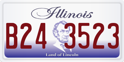 IL license plate B243523