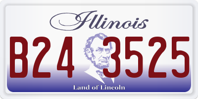 IL license plate B243525