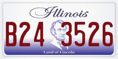 IL license plate B243526