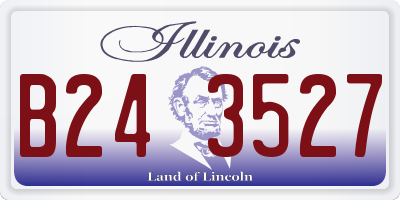 IL license plate B243527