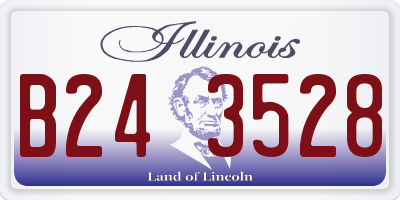 IL license plate B243528