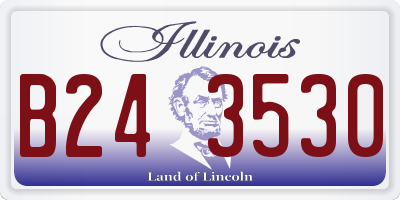 IL license plate B243530