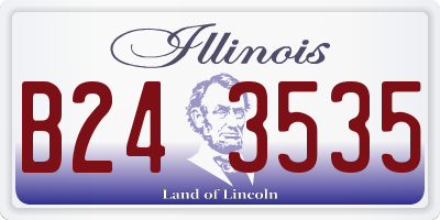 IL license plate B243535