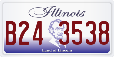 IL license plate B243538
