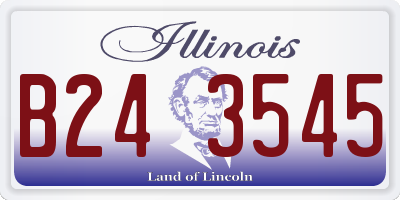IL license plate B243545