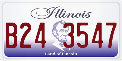 IL license plate B243547