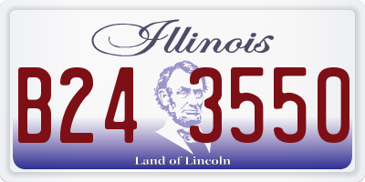 IL license plate B243550