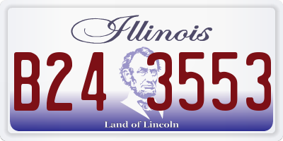 IL license plate B243553