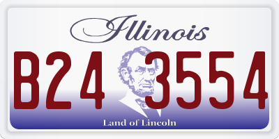 IL license plate B243554