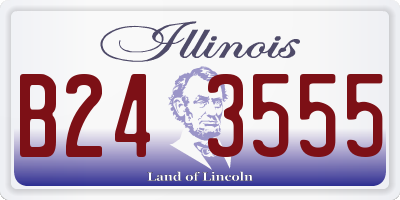 IL license plate B243555