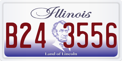 IL license plate B243556
