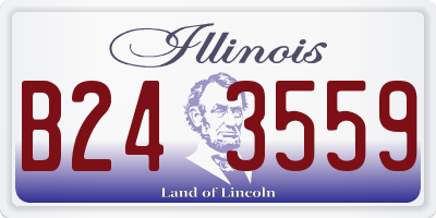 IL license plate B243559