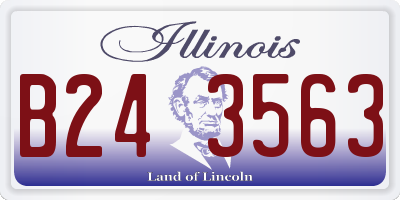 IL license plate B243563