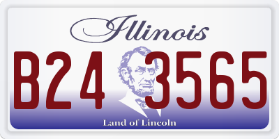 IL license plate B243565