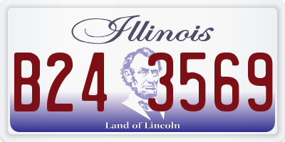 IL license plate B243569