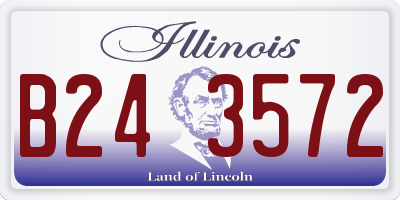 IL license plate B243572