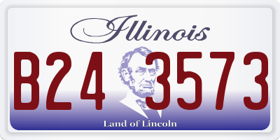 IL license plate B243573