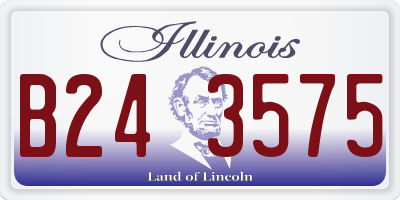 IL license plate B243575