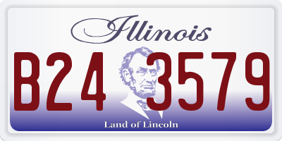 IL license plate B243579
