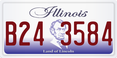 IL license plate B243584