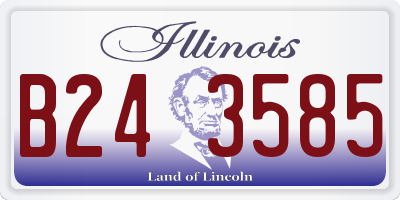 IL license plate B243585