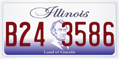IL license plate B243586