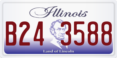 IL license plate B243588