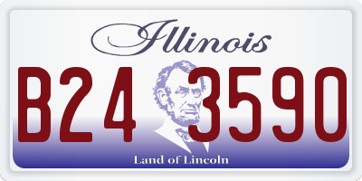 IL license plate B243590