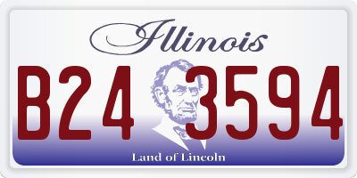 IL license plate B243594