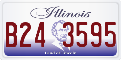 IL license plate B243595