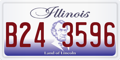 IL license plate B243596
