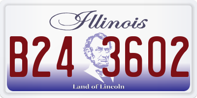 IL license plate B243602