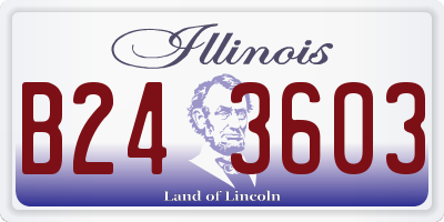 IL license plate B243603