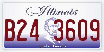 IL license plate B243609