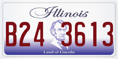 IL license plate B243613