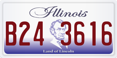 IL license plate B243616