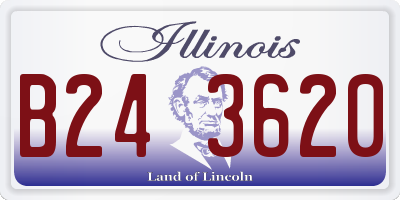 IL license plate B243620