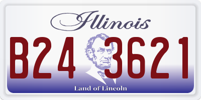 IL license plate B243621