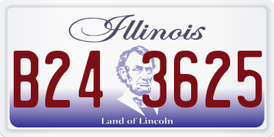 IL license plate B243625