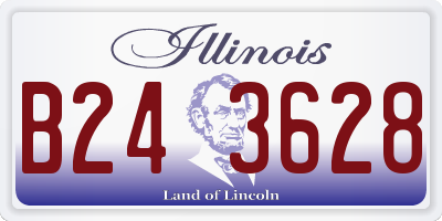 IL license plate B243628