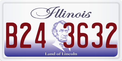 IL license plate B243632