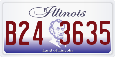 IL license plate B243635