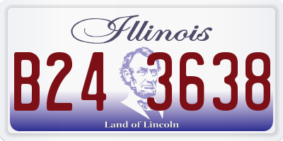 IL license plate B243638