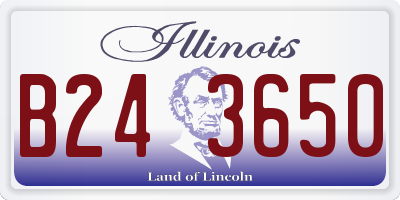 IL license plate B243650