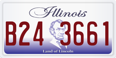 IL license plate B243661