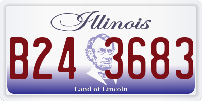 IL license plate B243683