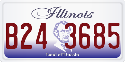 IL license plate B243685