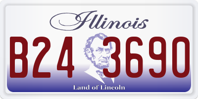 IL license plate B243690